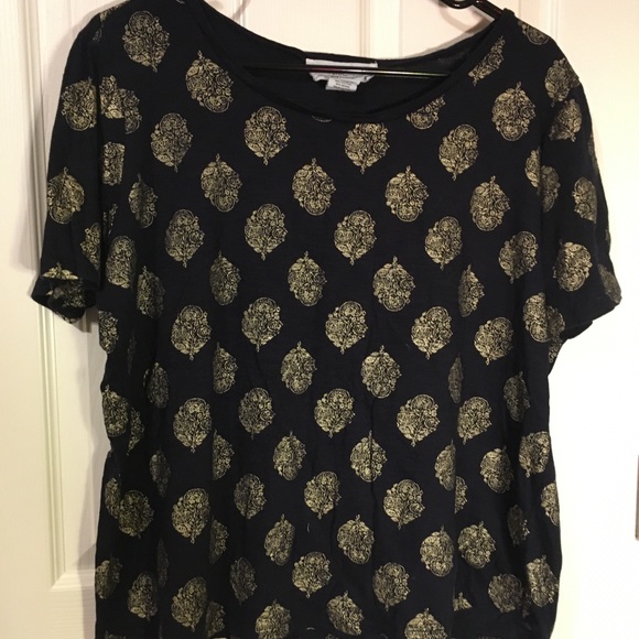 Workshop Republic Clothing | Tops | Workshop Republic Boho Black Tee W